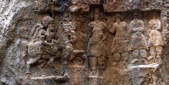 Fig. 2 - The Hung-e Azhdar Parthian rock relief