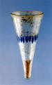 Conical beaker with ornamental blobs