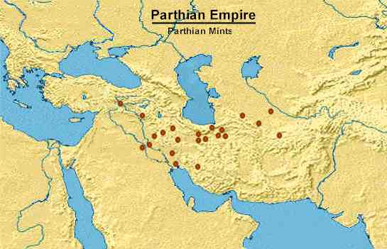 Parthian Mints (click on city)