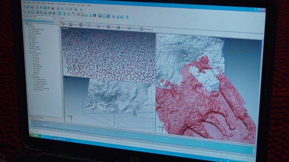 Laser scanning of the Hung-e Kamalvand rock relief