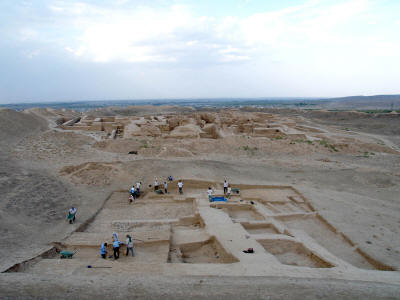 Fig. 1 – Old Nisa, Area SW viewed from the southern walls