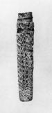 Ointment bottle with feathered decoration